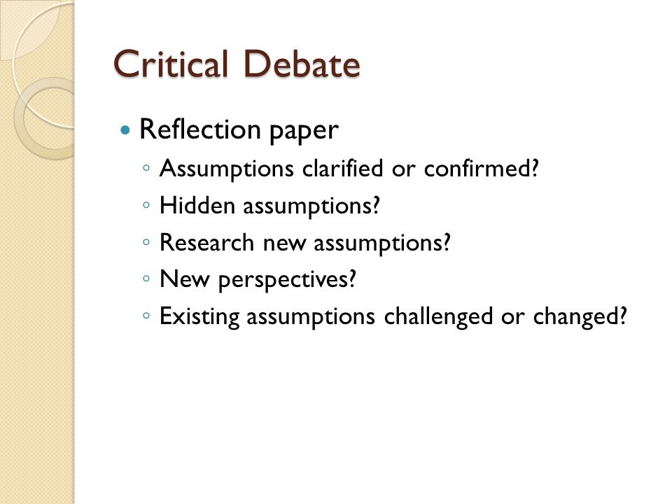 Assumptions in Quantitative Research Paper
